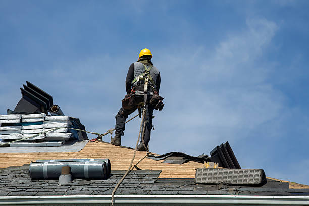 Professional Storm Damage Roof Repair technician working in Elkhart, KS